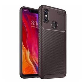 Xiaomi Mi 8 Negro Kahverengi Silikon Kılıf