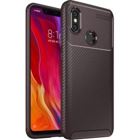 Xiaomi Mi 8 Negro Kahverengi Silikon Kılıf