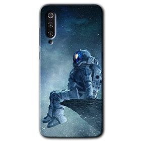 Xiaomi Mi 9 Astronot Yalnızlığı Baskılı Uyumlu Silikon Kılıf
