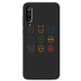 Xiaomi Mi 9 Avengers Minimalism Baskılı Uyumlu Silikon Kılıf