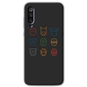 Xiaomi Mi 9 Avengers Minimalism Baskılı Uyumlu Silikon Kılıf