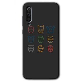 Xiaomi Mi 9 Avengers Minimalism Baskılı Uyumlu Silikon Kılıf