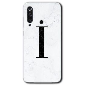Xiaomi Mi 9 Beyaz Mermer Desenli I Harfi Baskılı Uyumlu Silikon Kılıf