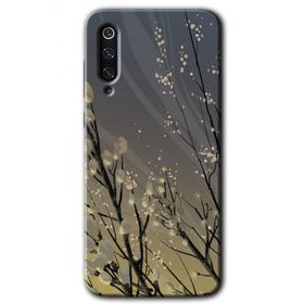 Xiaomi Mi 9 Branches Flowers Baskılı Uyumlu Silikon Kılıf