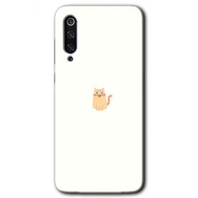 Xiaomi Mi 9 Cat Minimalism Baskılı Uyumlu Silikon Kılıf