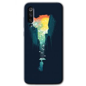 Xiaomi Mi 9 City Bird Sky Baskılı Uyumlu Silikon Kılıf