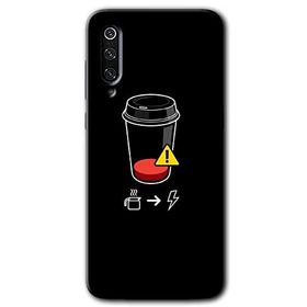 Xiaomi Mi 9 Coffee Battery Baskılı Uyumlu Silikon Kılıf