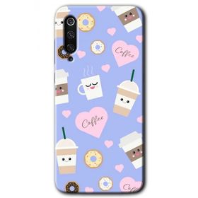 Xiaomi Mi 9 Coffee Cake Baskılı Uyumlu Silikon Kılıf
