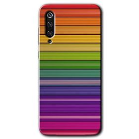 Xiaomi Mi 9 Colorful Lines Baskılı Uyumlu Silikon Kılıf