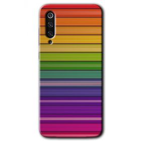 Xiaomi Mi 9 Colorful Lines Baskılı Uyumlu Silikon Kılıf