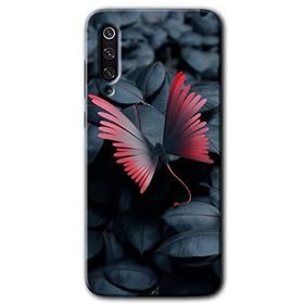 Xiaomi Mi 9 Dark Butterfly Baskılı Uyumlu Silikon Kılıf