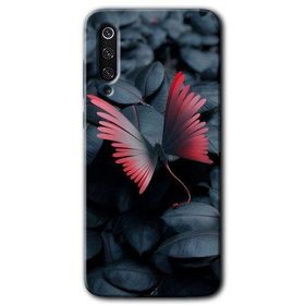 Xiaomi Mi 9 Dark Butterfly Baskılı Uyumlu Silikon Kılıf