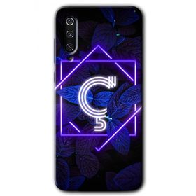 Xiaomi Mi 9 Dark Neon Yaprak C Harfi Baskılı Uyumlu Silikon Kılıf