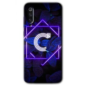 Xiaomi Mi 9 Dark Neon Yaprak C Harfi Baskılı Uyumlu Silikon Kılıf