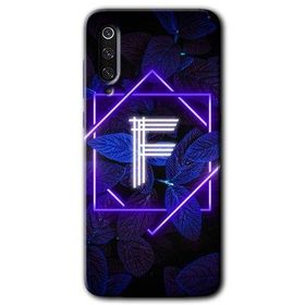 Xiaomi Mi 9 Dark Neon Yaprak F Harfi Baskılı Uyumlu Silikon Kılıf