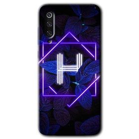 Xiaomi Mi 9 Dark Neon Yaprak H Harfi Baskılı Uyumlu Silikon Kılıf