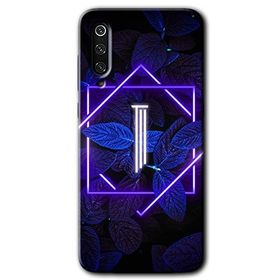Xiaomi Mi 9 Dark Neon Yaprak İ Harfi Baskılı Uyumlu Silikon Kılıf