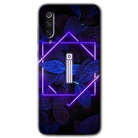 Xiaomi Mi 9 Dark Neon Yaprak İ Harfi Baskılı Uyumlu Silikon Kılıf