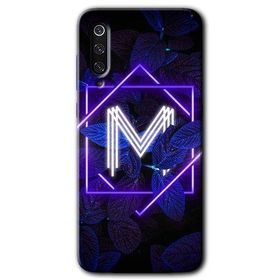 Xiaomi Mi 9 Dark Neon Yaprak M Harfi Baskılı Uyumlu Silikon Kılıf