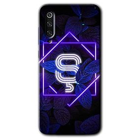 Xiaomi Mi 9 Dark Neon Yaprak Ş Harfi Baskılı Uyumlu Silikon Kılıf