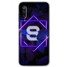 Xiaomi Mi 9 Dark Neon Yaprak Ş Harfi Baskılı Uyumlu Silikon Kılıf