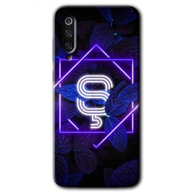 Xiaomi Mi 9 Dark Neon Yaprak Ş Harfi Baskılı Uyumlu Silikon Kılıf