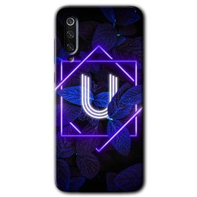 Xiaomi Mi 9 Dark Neon Yaprak Ü Harfi Baskılı Uyumlu Silikon Kılıf