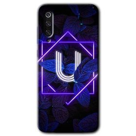 Xiaomi Mi 9 Dark Neon Yaprak Ü Harfi Baskılı Uyumlu Silikon Kılıf