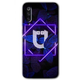 Xiaomi Mi 9 Dark Neon Yaprak Ü Harfi Baskılı Uyumlu Silikon Kılıf