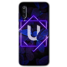 Xiaomi Mi 9 Dark Neon Yaprak Ü Harfi Baskılı Uyumlu Silikon Kılıf