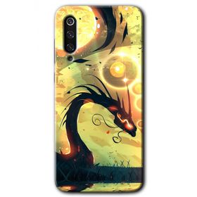 Xiaomi Mi 9 Digital Dragon Baskılı Uyumlu Silikon Kılıf