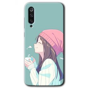 Xiaomi Mi 9 Happy Girl Baskılı Uyumlu Silikon Kılıf