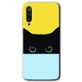 Xiaomi Mi 9 Kara Kedi Baskılı Uyumlu Silikon Kılıf