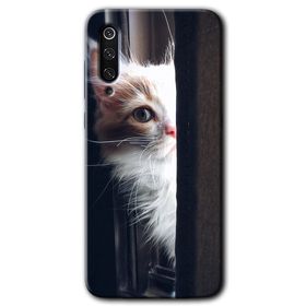 Xiaomi Mi 9 Kedi Bakışı Baskılı Uyumlu Silikon Kılıf