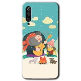 Xiaomi Mi 9 Kış Pikniği Baskılı Uyumlu Silikon Kılıf