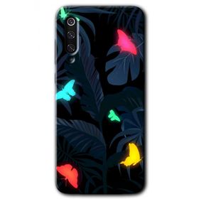 Xiaomi Mi 9 Lighter Butterfly Baskılı Uyumlu Silikon Kılıf