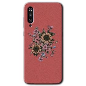 Xiaomi Mi 9 Mat Çiçek Baskılı Uyumlu Silikon Kılıf