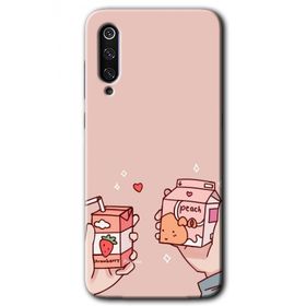 Xiaomi Mi 9 Meyveli Süt Baskılı Uyumlu Silikon Kılıf