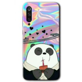 Xiaomi Mi 9 Milkshake Panda Baskılı Uyumlu Silikon Kılıf