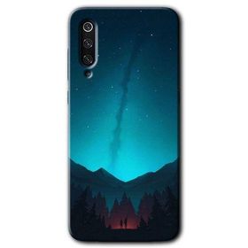 Xiaomi Mi 9 Night Fores Mount Baskılı Uyumlu Silikon Kılıf