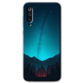 Xiaomi Mi 9 Night Fores Mount Baskılı Uyumlu Silikon Kılıf