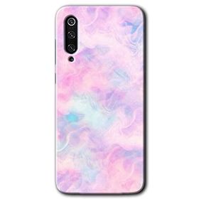 Xiaomi Mi 9 Pembe Duman Baskılı Uyumlu Silikon Kılıf