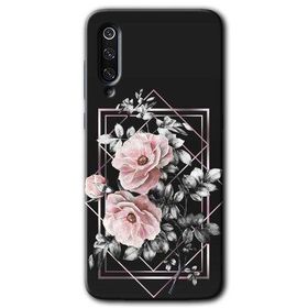 Xiaomi Mi 9 Retro Çiçek 1 Baskılı Uyumlu Silikon Kılıf