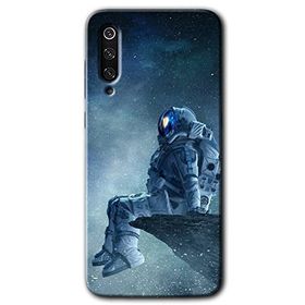 Xiaomi Mi 9 SE Astronot Yalnızlığı Baskılı Uyumlu Silikon Kılıf