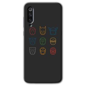 Xiaomi Mi 9 SE Avengers Minimalism Baskılı Uyumlu Silikon Kılıf