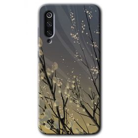 Xiaomi Mi 9 SE Branches Flowers Baskılı Uyumlu Silikon Kılıf