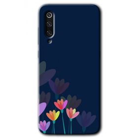 Xiaomi Mi 9 SE Çizim Çiçekleri Baskılı Uyumlu Silikon Kılıf