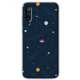 Xiaomi Mi 9 SE Çizim Gezegen Baskılı Uyumlu Silikon Kılıf