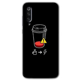 Xiaomi Mi 9 SE Coffee Battery Baskılı Uyumlu Silikon Kılıf
