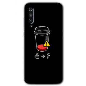 Xiaomi Mi 9 SE Coffee Battery Baskılı Uyumlu Silikon Kılıf